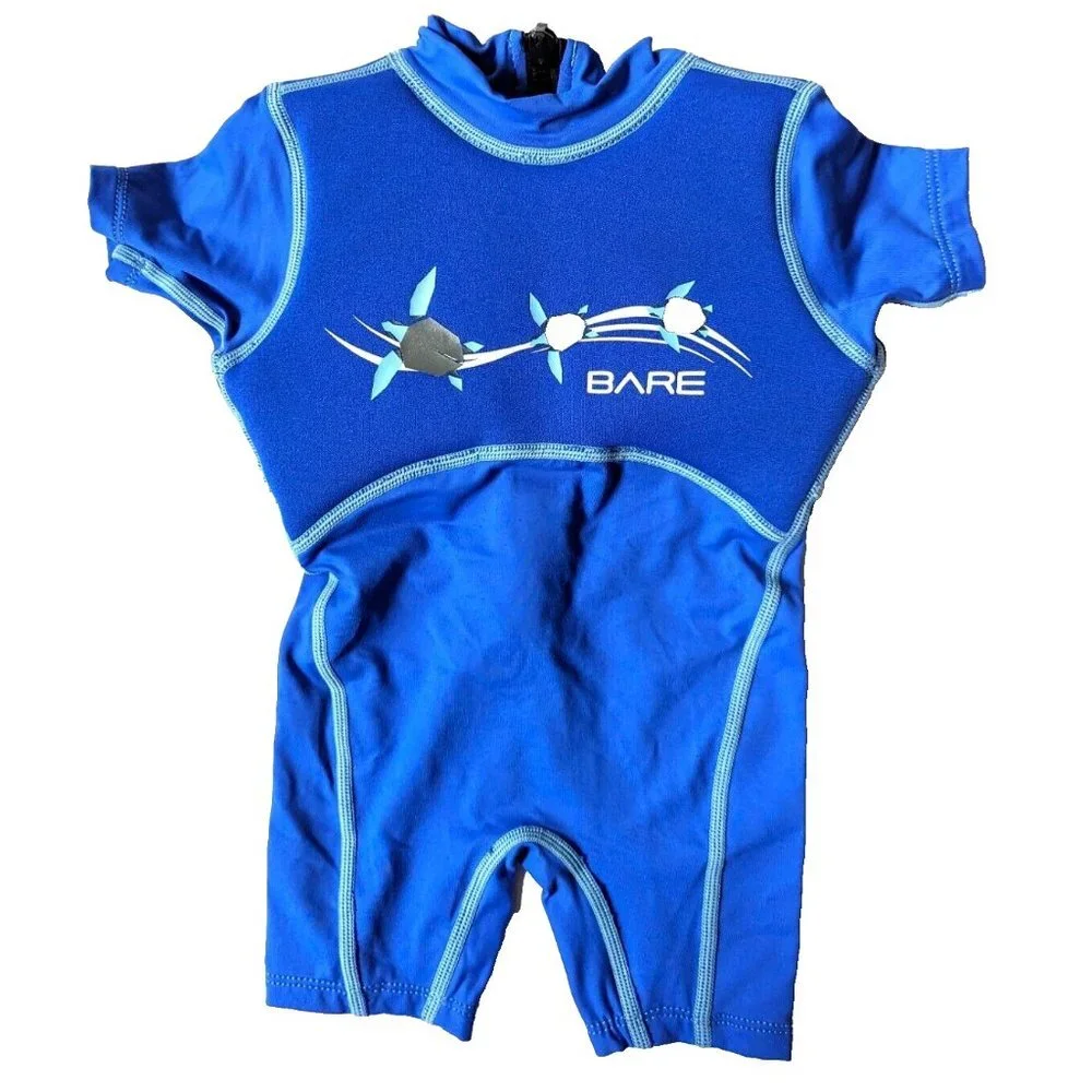 Kids Bare Dolphin Floaty Shorty Wetsuit 1mm Warm 50+ UV Protection 2Y BL… - Picture 2 of 6